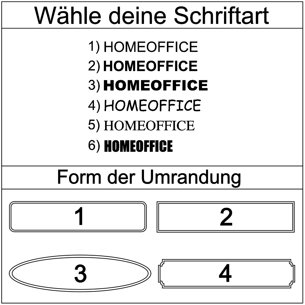 Hinweis-Aufkleber „Homeoffice“