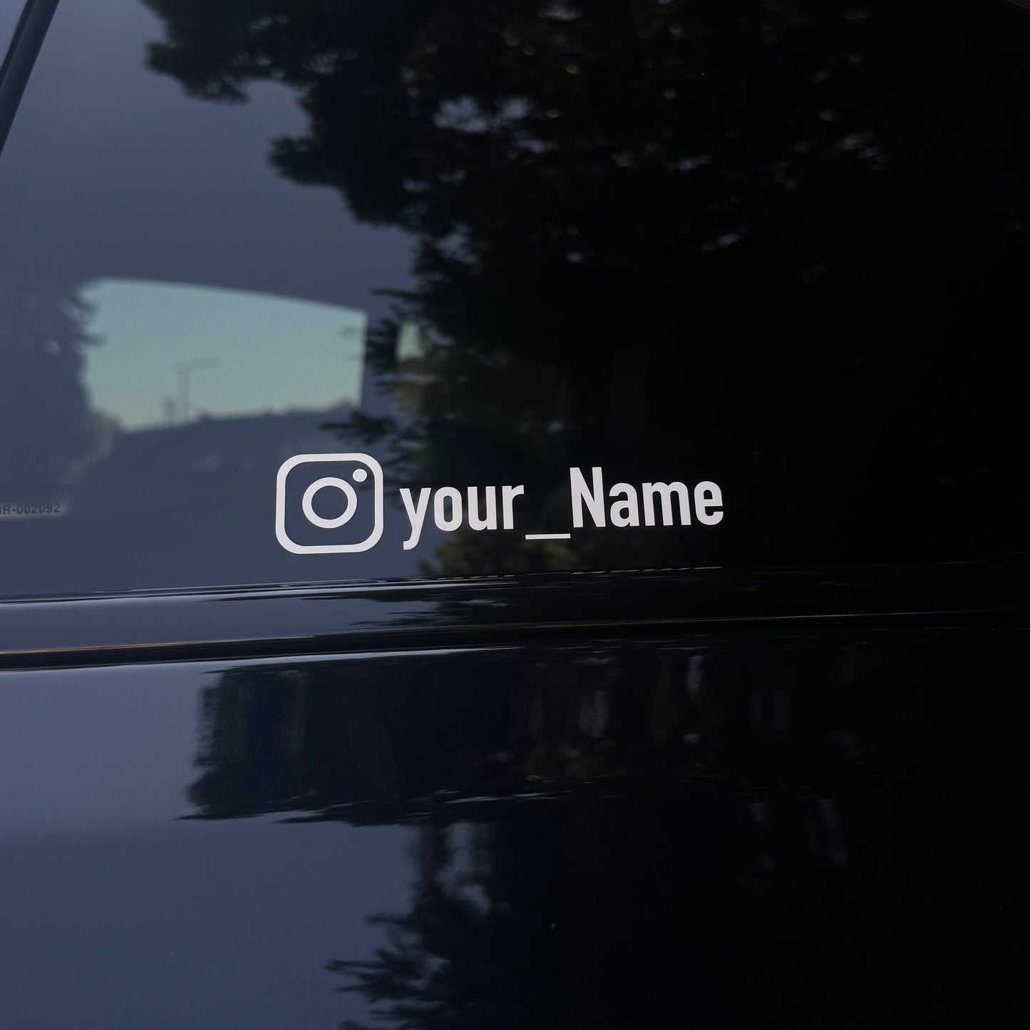 Autoaufkleber mit Instagram-Namen (2Stk)
