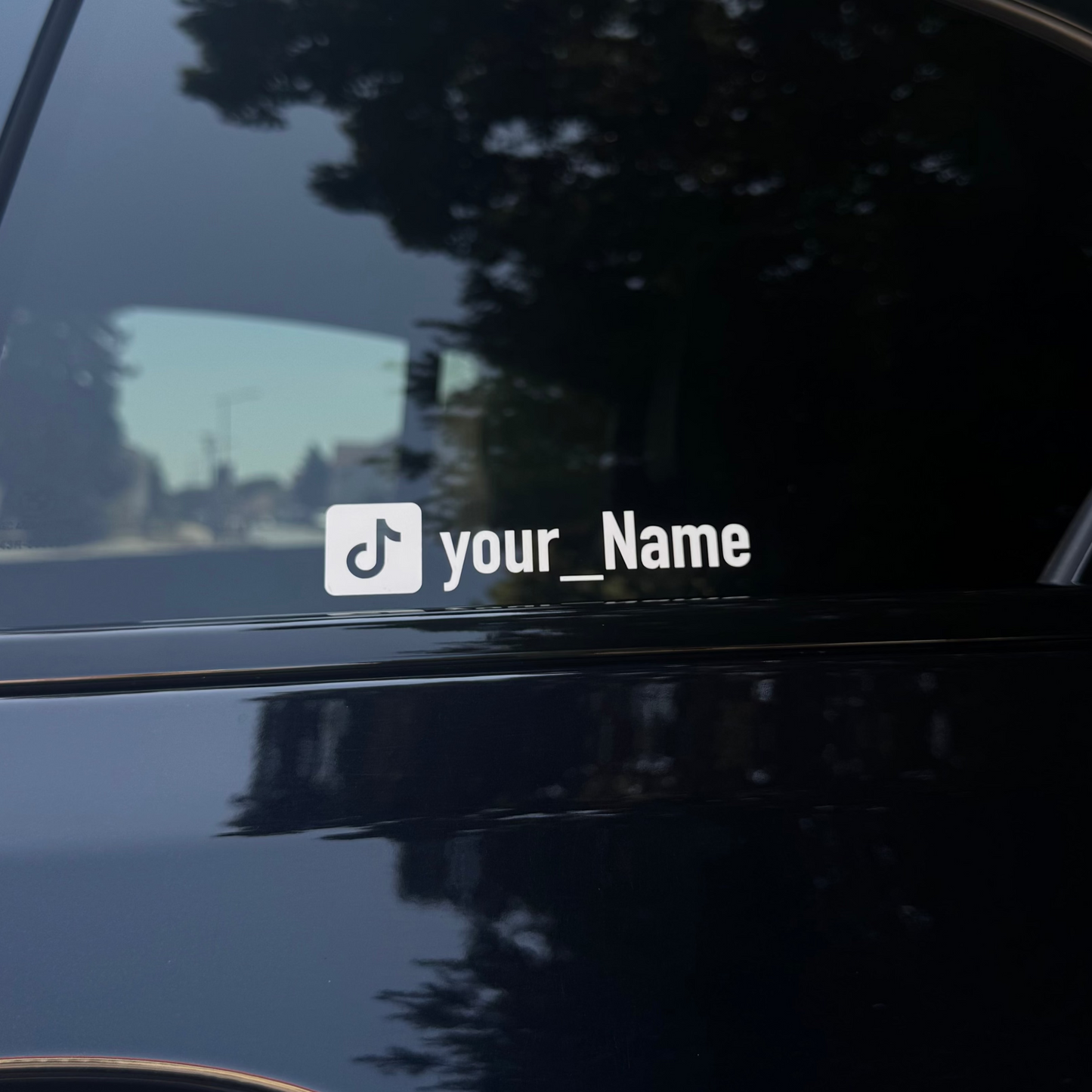 Autoaufkleber mit TikTok-Namen (2 Stk)