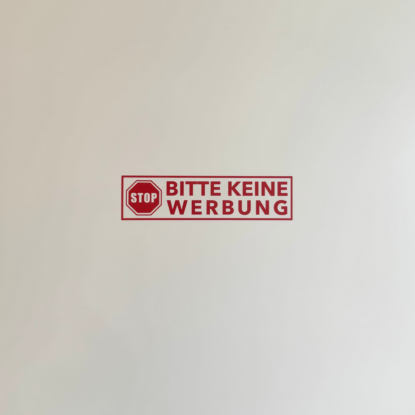 Hinweis-Aufkleber „Bitte keine Werbung“