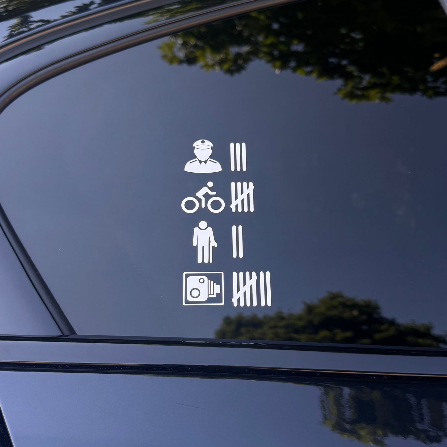 Autoaufkleber „Strichliste“
