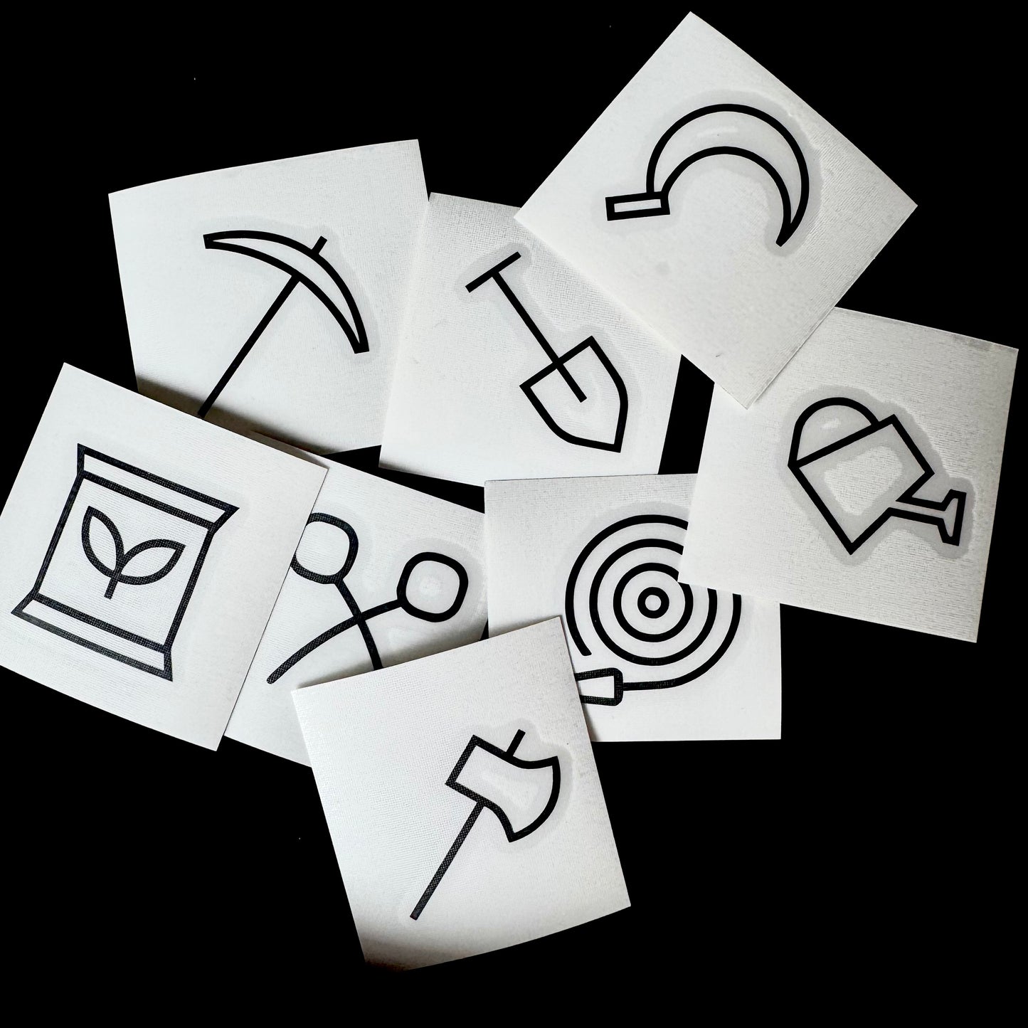 Symbol-Aufkleber Set „Garten & Outdoor“