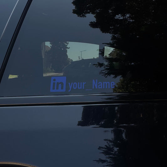 Autoaufkleber mit LinkedIn-Name (2 Stk)