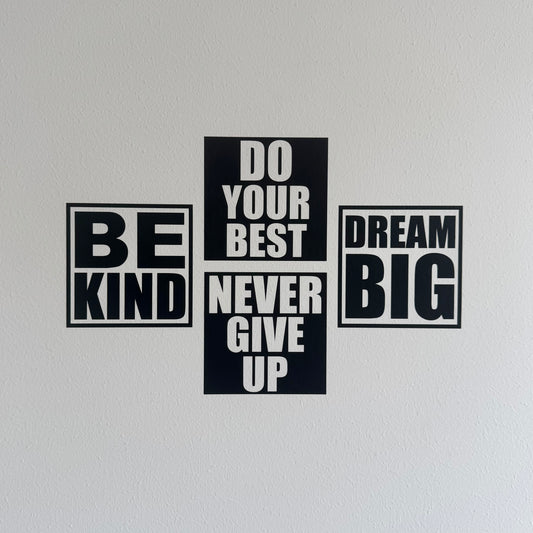 Wandtattoo – Never Give Up