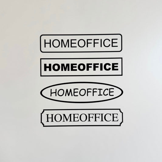 Hinweis-Aufkleber „Homeoffice“