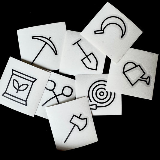 Symbol-Aufkleber Set „Garten & Outdoor“