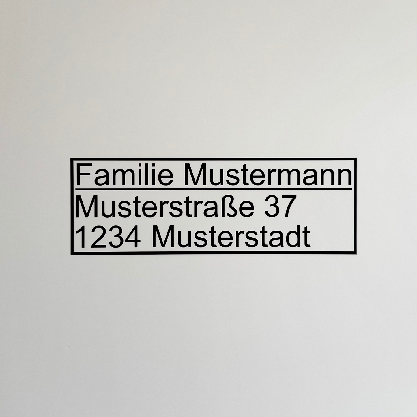 Adress-Aufkleber mit Name