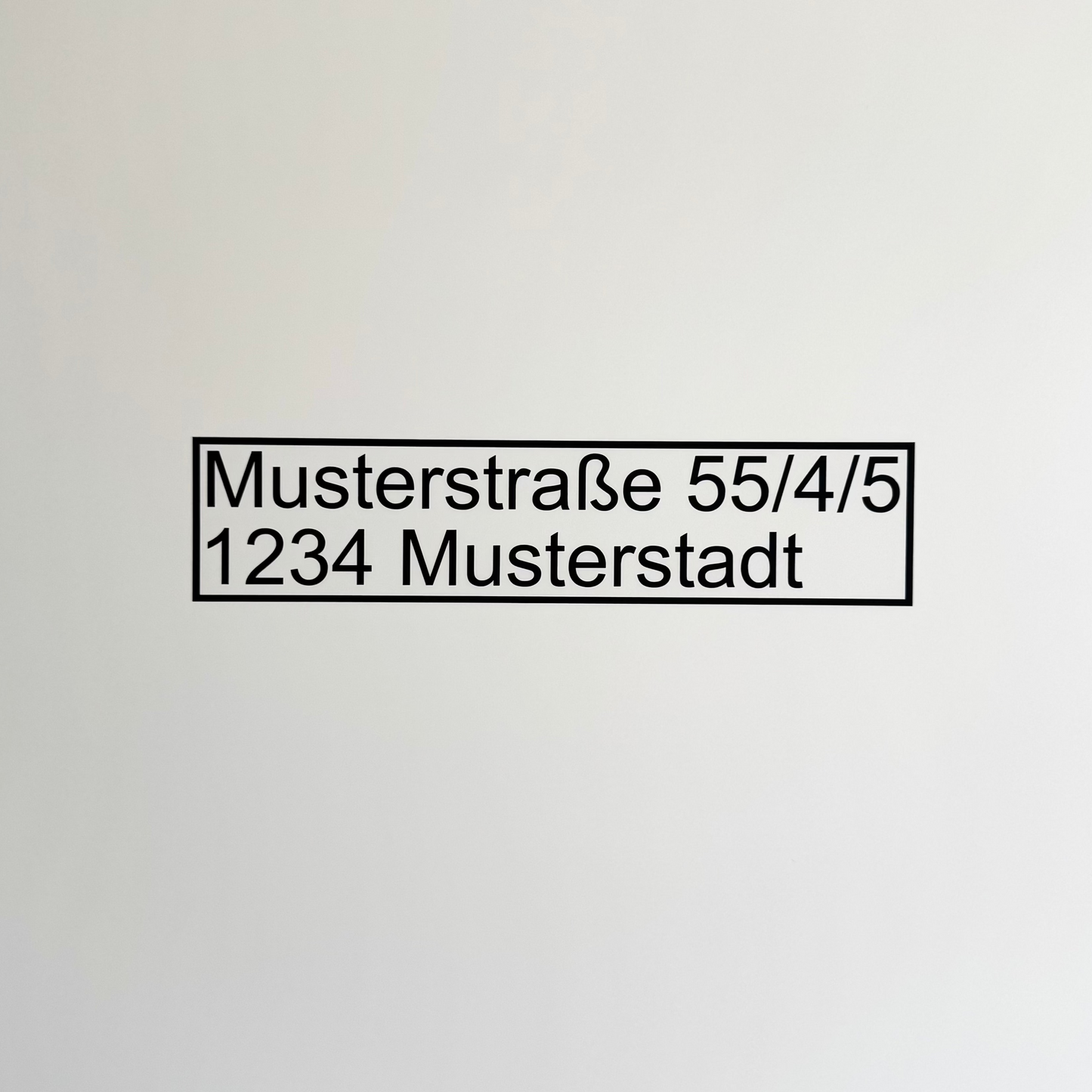 Adress-Aufkleber ohne Name
