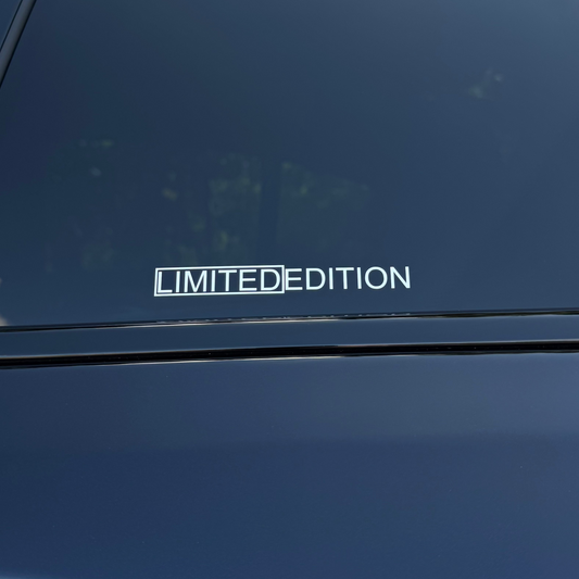 Autoaufkleber „Limited Edition“