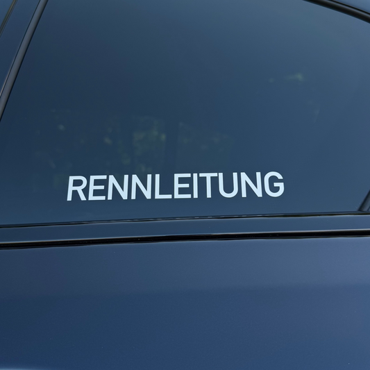 Autoaufkleber „Rennleitung“